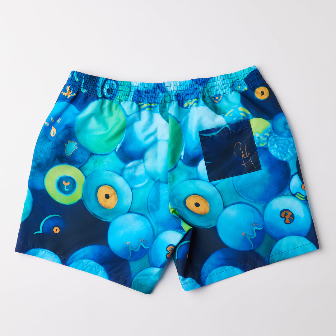 Mykonos Blue Swim Shorts – CZI, the Art of Skin